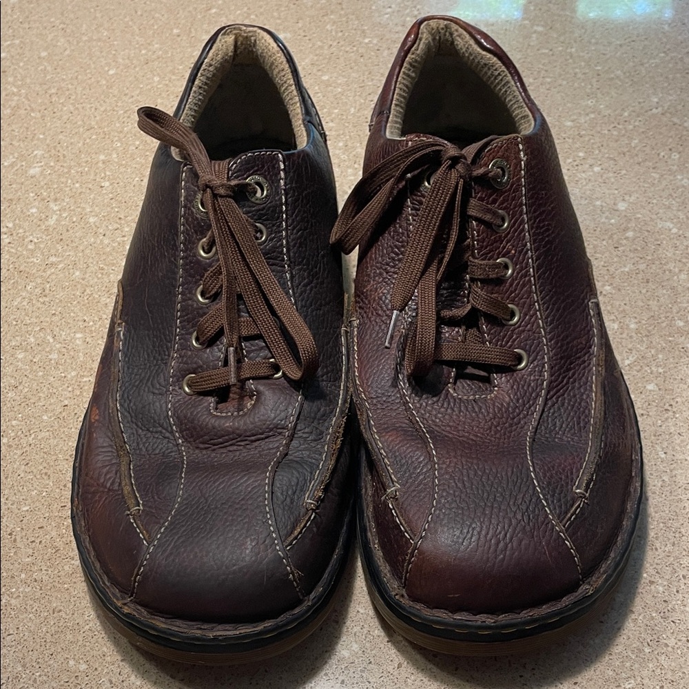 Dr. Martens Two-Tone Brown Leather Derbys